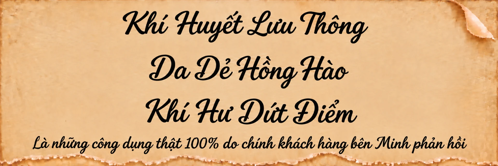 Khí huyết lưu thông, da dẻ hồng hào, khí hư dứt điểm